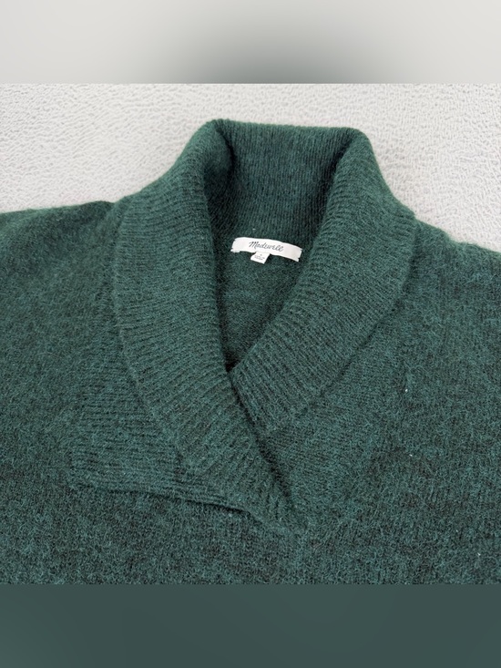 Madewell Sweaters - Madewell Vinson Shawl Collar Sweater Womens Large Green Cozy Pullover Preppy